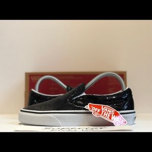 Vans Classic Slip-On (Micro Sequins) “Black/True White”